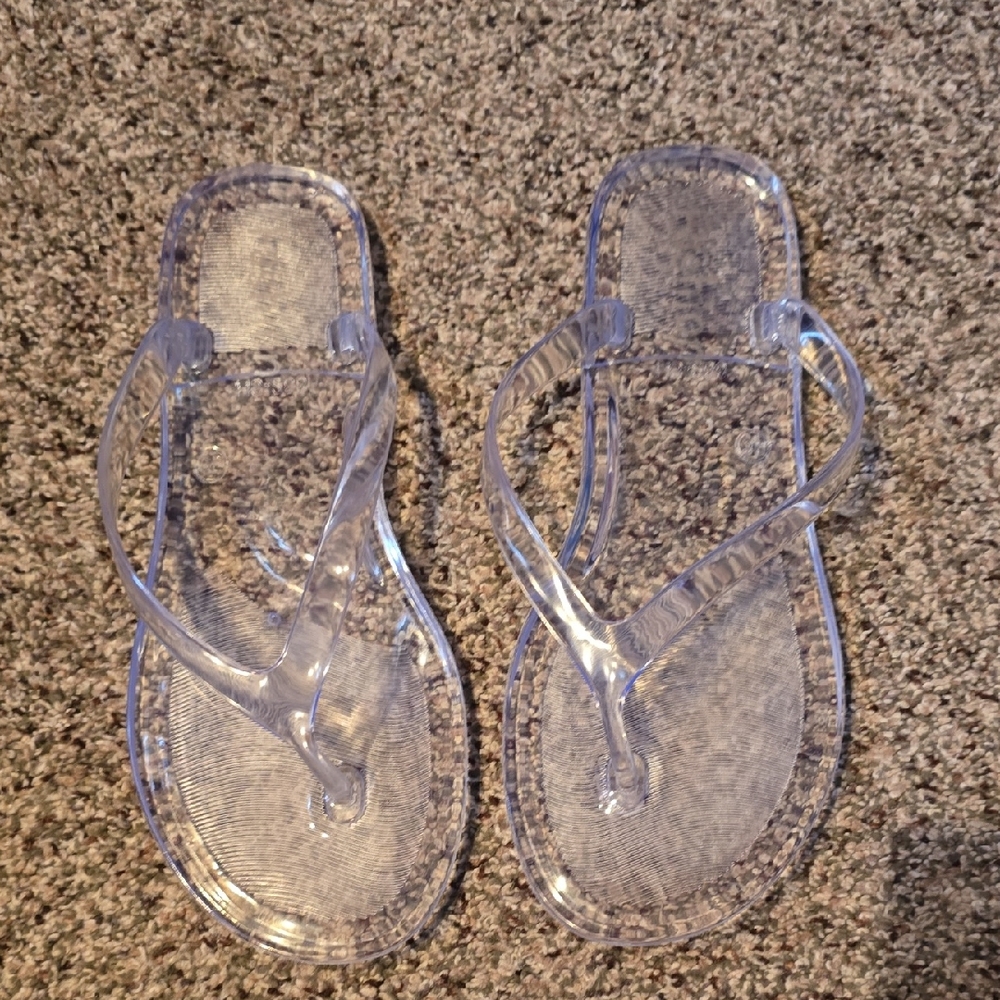 Clear Flip Flop Sandals